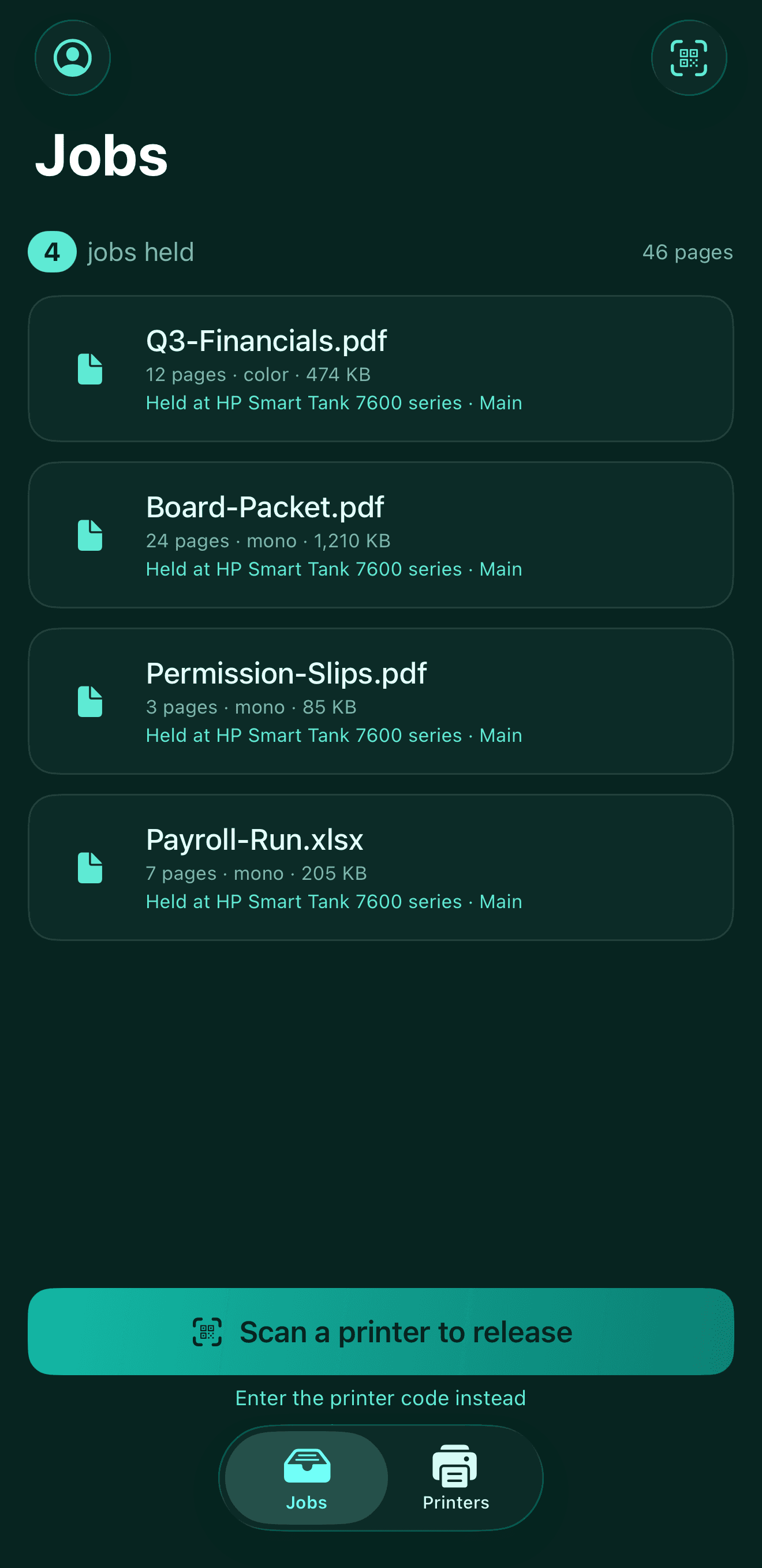 Hojago iOS — Your held jobs